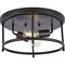 Progress Lighting Durrell Collection Two-Light Black 13" Flush Mount P350151-031 - alternate 1